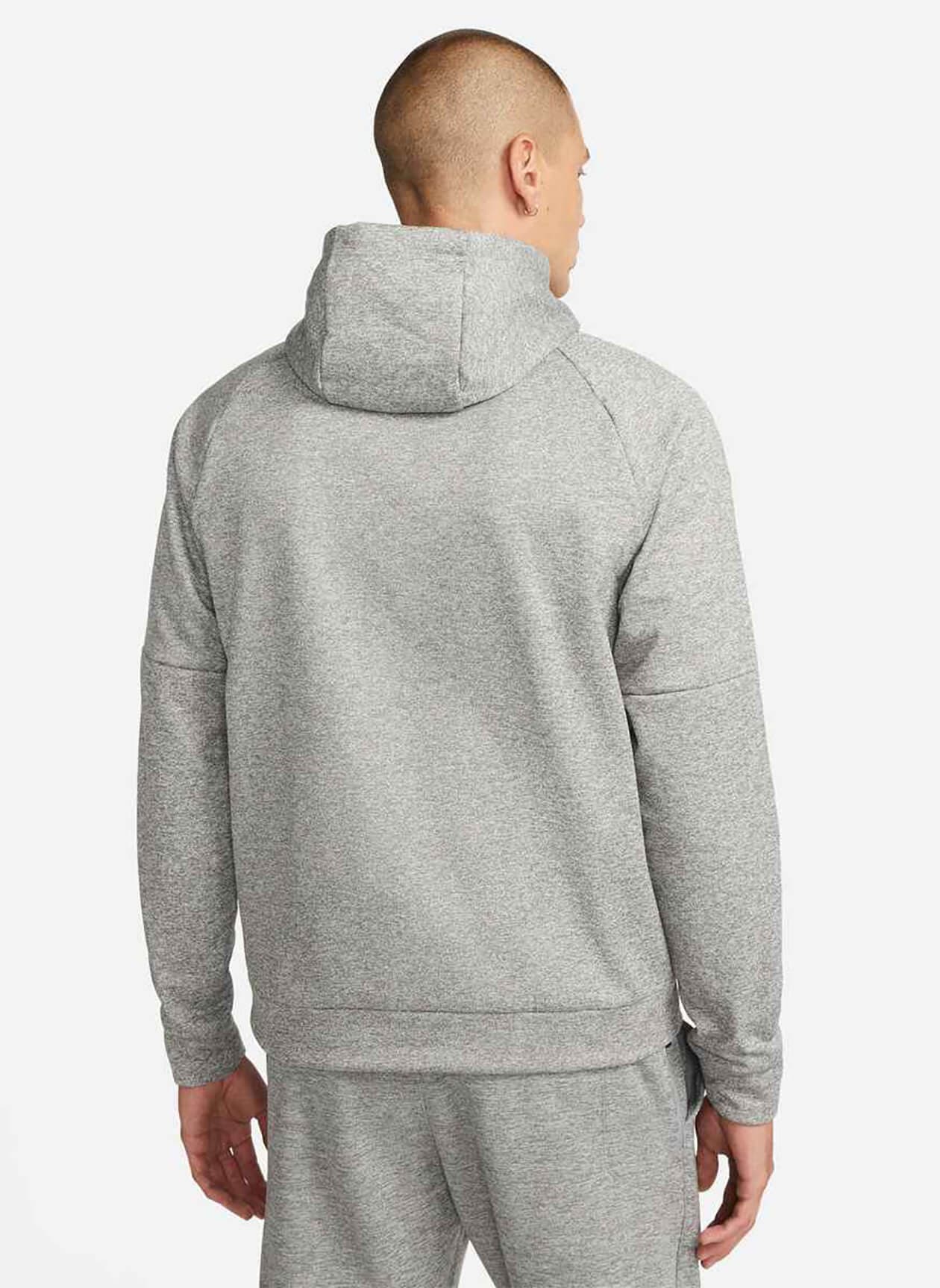 Nike Men's Therma-FIT Fitness Hoodie - Dark Grey Heather / Particle Grey 3XL