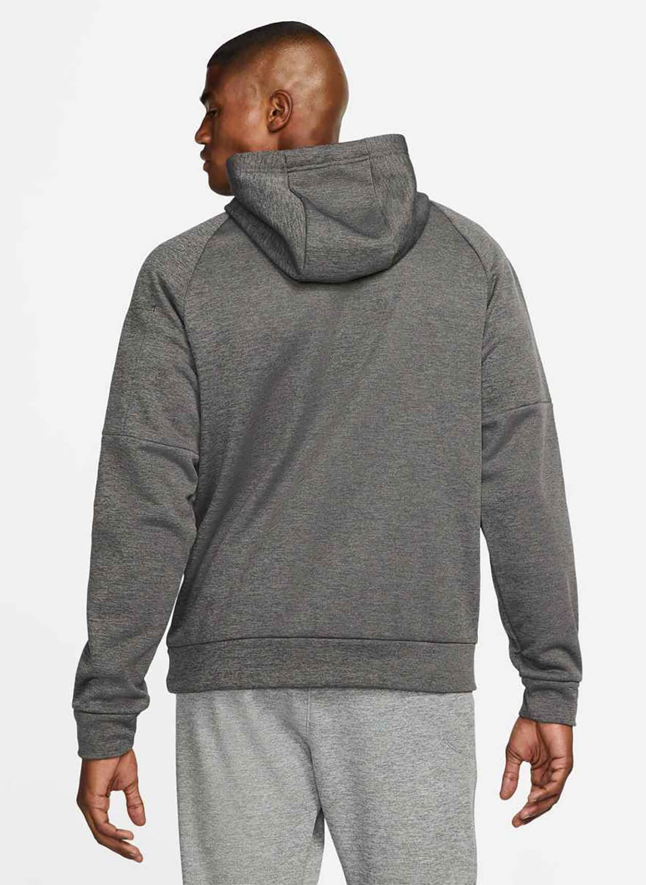 Nike Men's Therma-FIT Fitness Hoodie - Charcoal Heather / Dark Smoke Grey 3XL