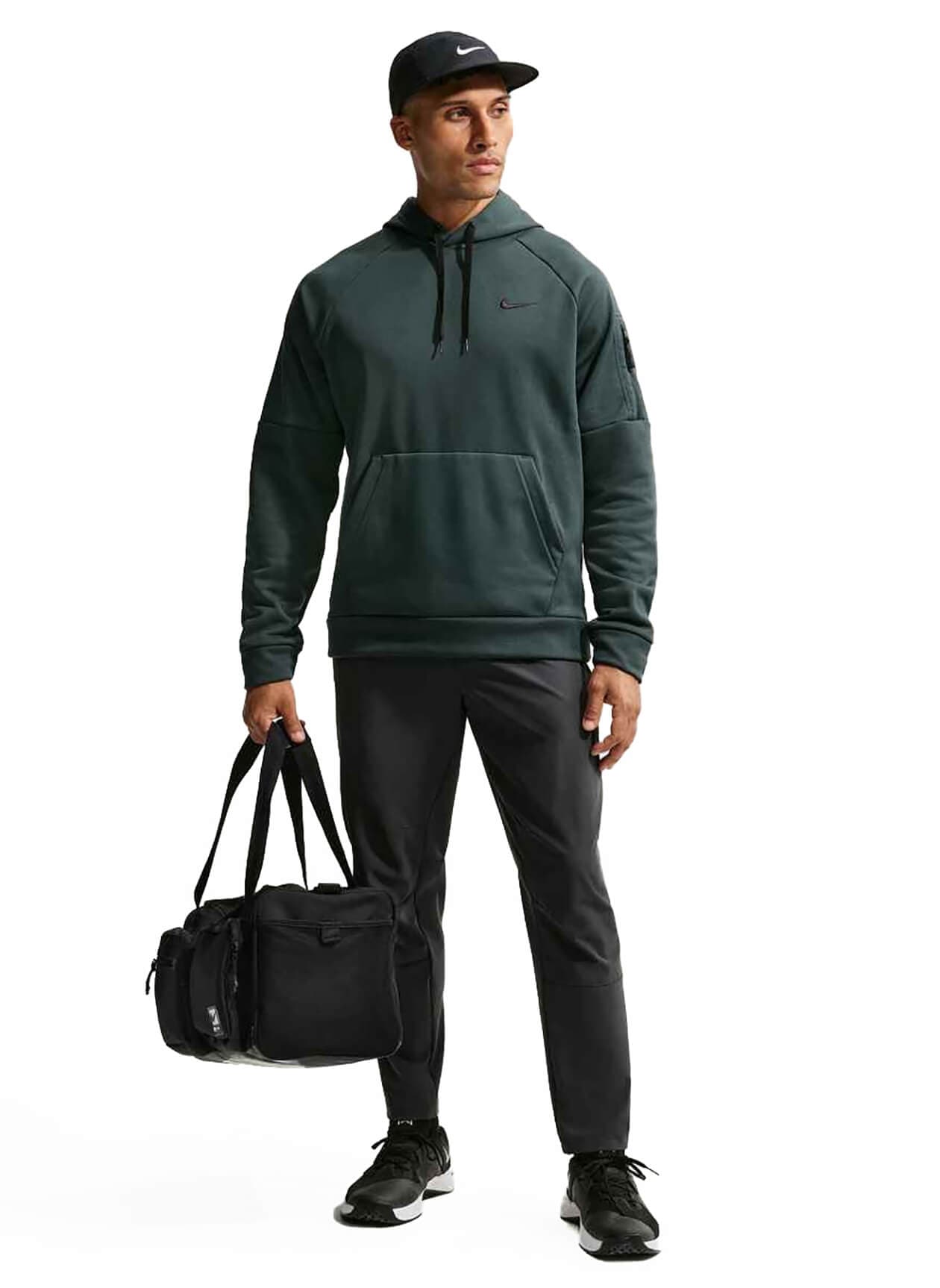 Nike Men's Therma-FIT Fitness Hoodie - Seaweed / Black 3XL