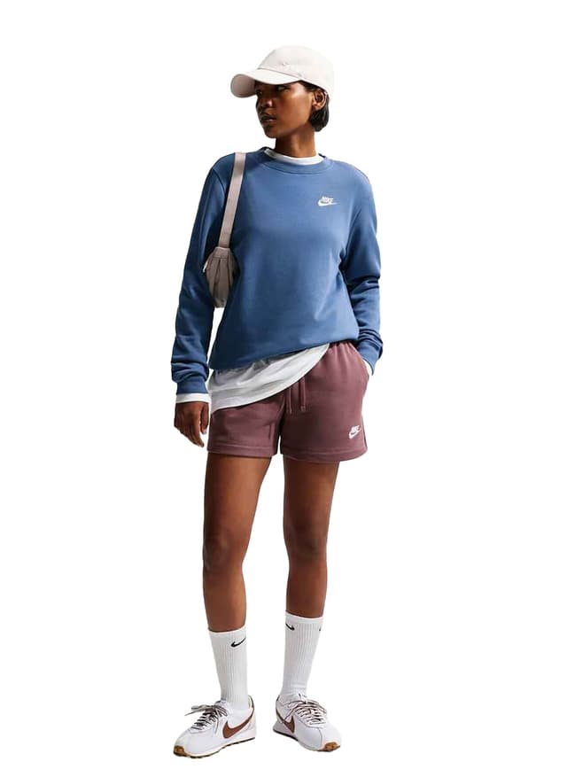 Nike Women's Sportswear Club Fleece Crewneck - Navy LG
