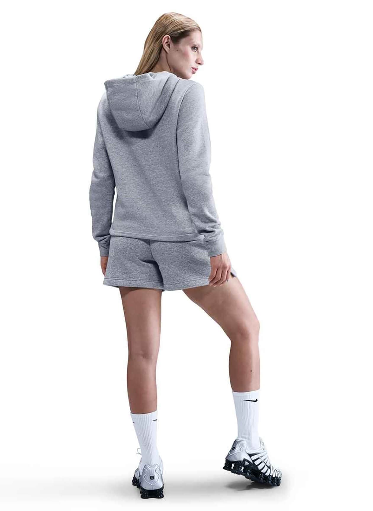 Nike Women's Sportswear Club Fleece Hoodie - Dark Grey LG