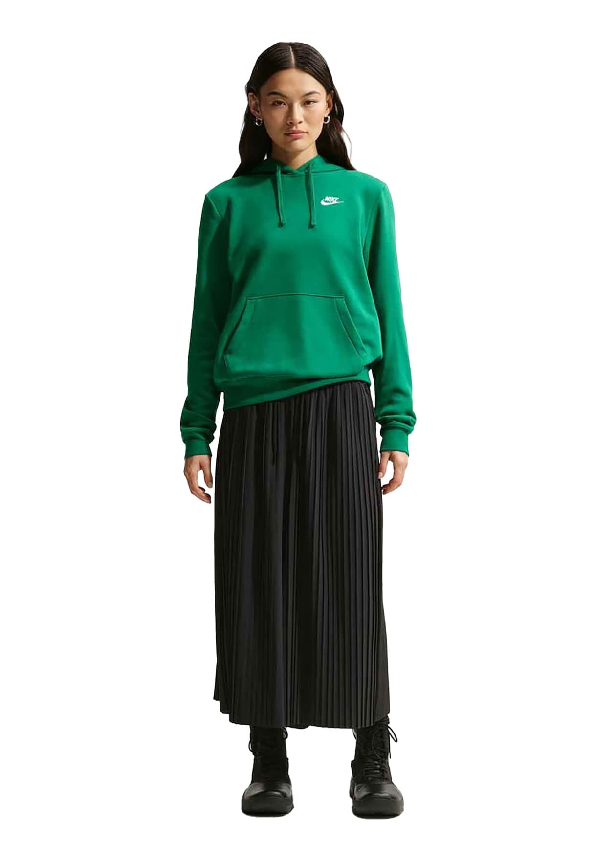 Nike Women's Sportswear Club Fleece Hoodie - Green LG