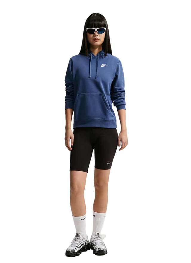 Nike Women's Sportswear Club Fleece Hoodie - Navy LG