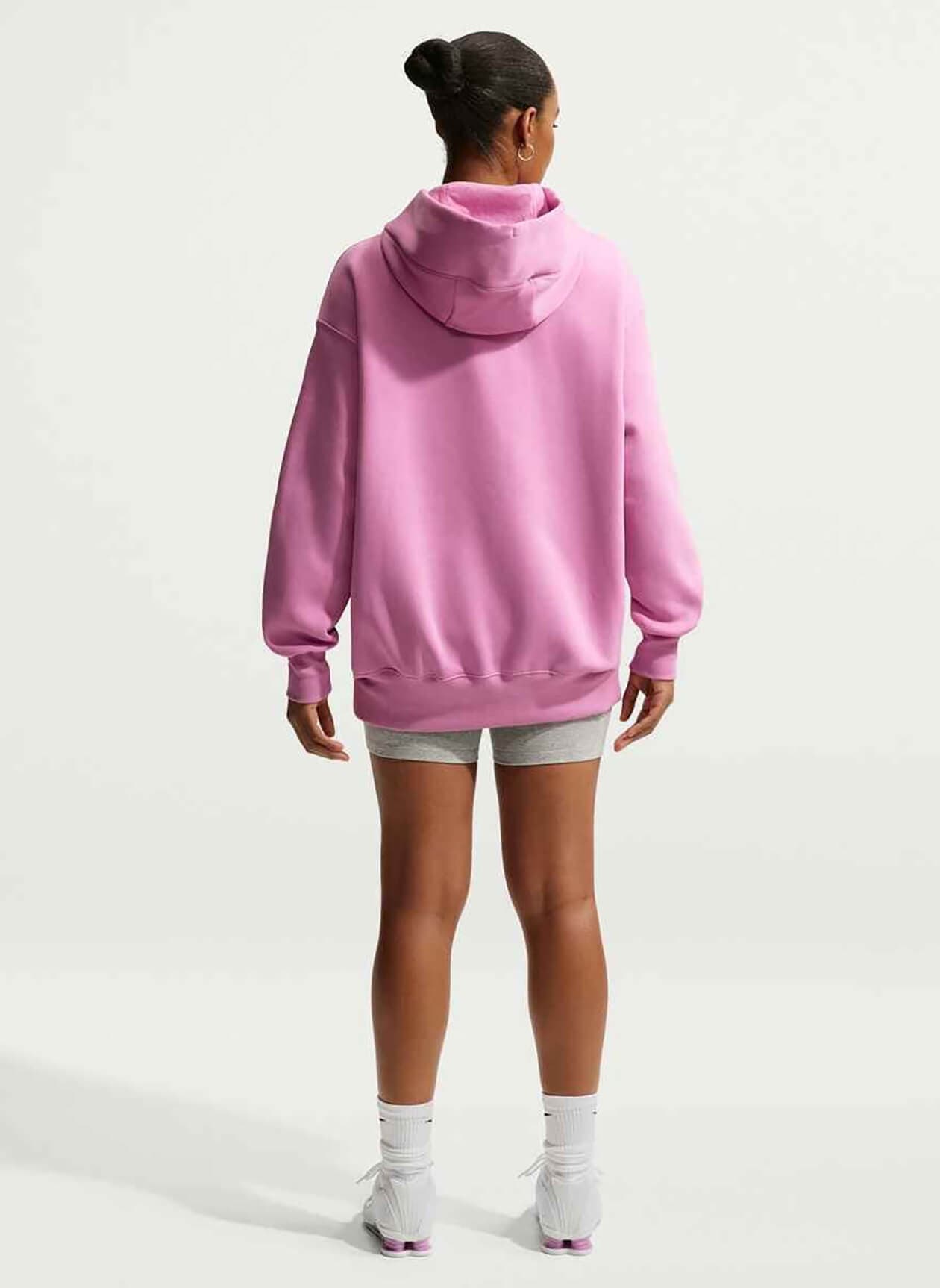 Nike Women's Oversized Phoenix Hoodie - Light Magenta / Sail LG