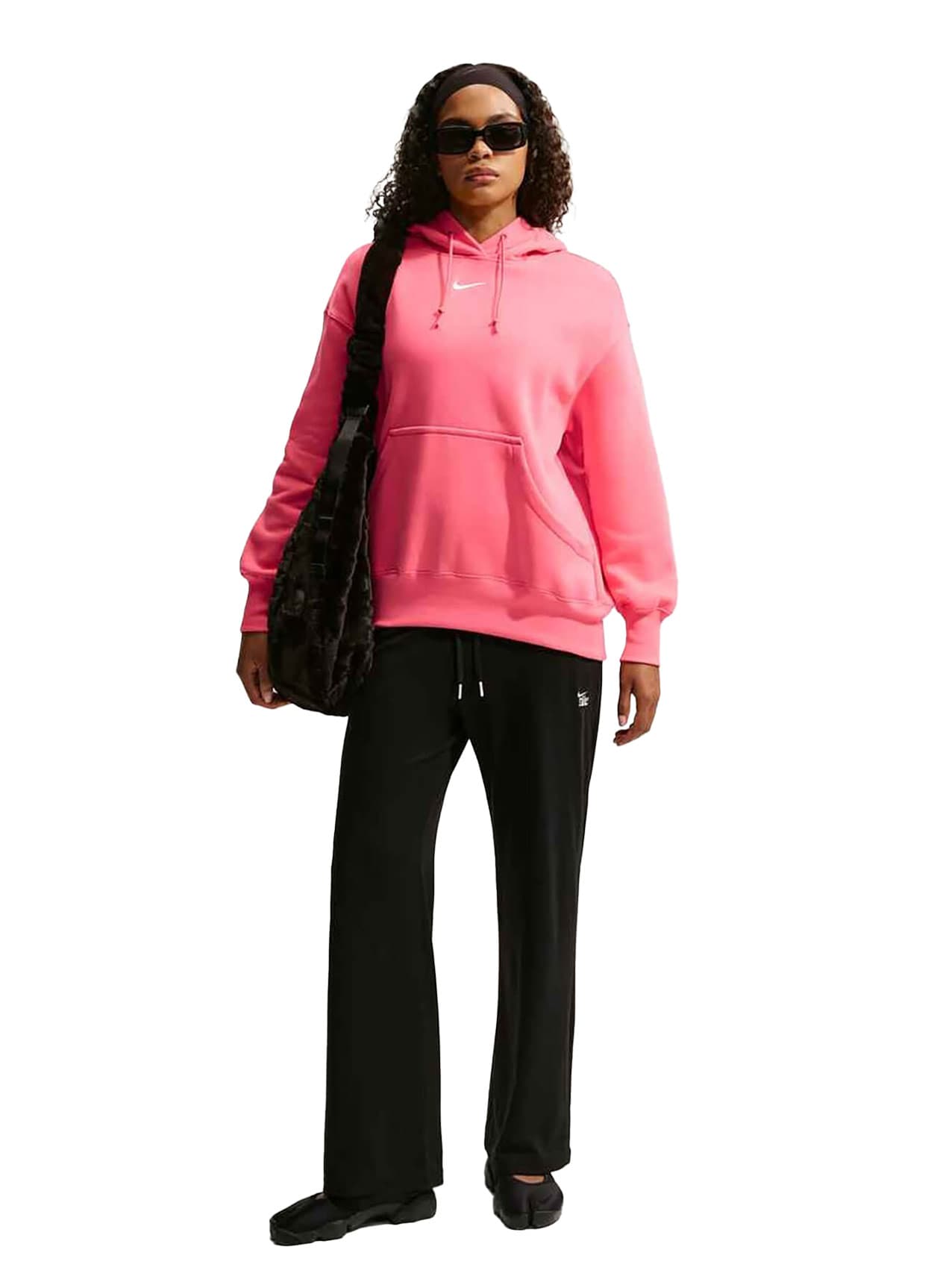 Nike Women's Oversized Phoenix Hoodie - Sea Coral / Sail LG