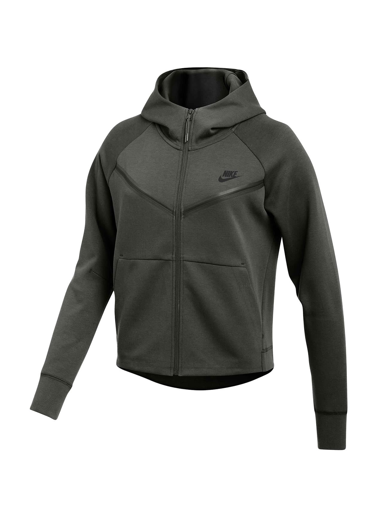 Nike Women's Tech Fleece Windrunner Hoodie - Dark Grey LG