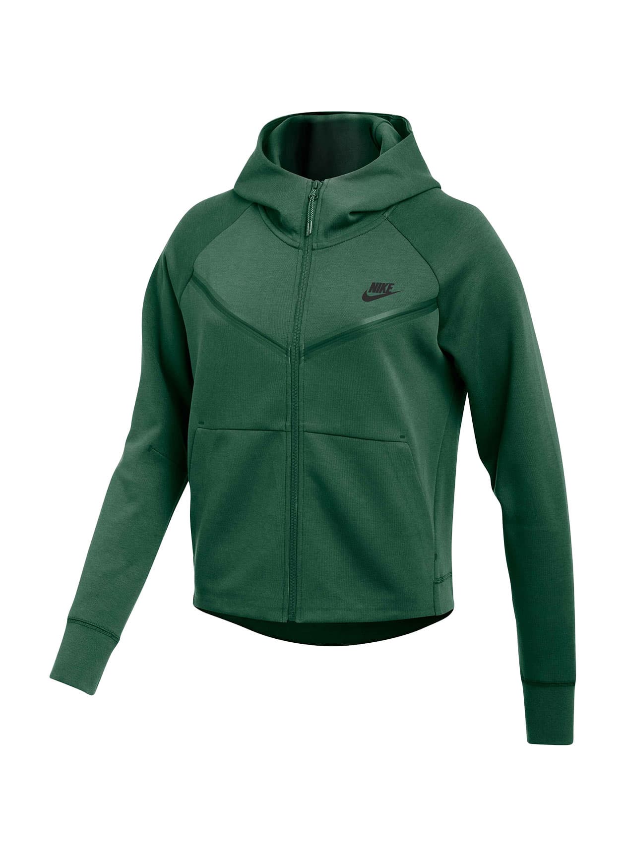 Nike Women's Tech Fleece Windrunner Hoodie - Green LG