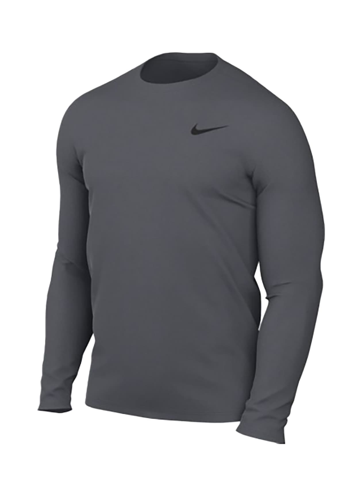 Nike Men's Legend Long-Sleeve Crew T-Shirt - Light Grey 3XL