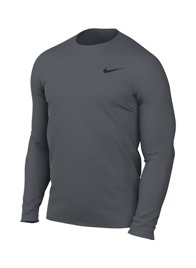Nike Men's Legend Long-Sleeve Crew T-Shirt - Light Grey 3XL