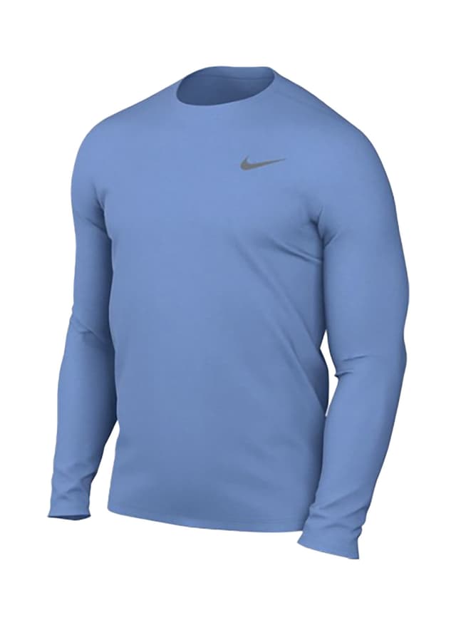 Nike Men's Legend Long-Sleeve Crew T-Shirt - Cyan 3XL