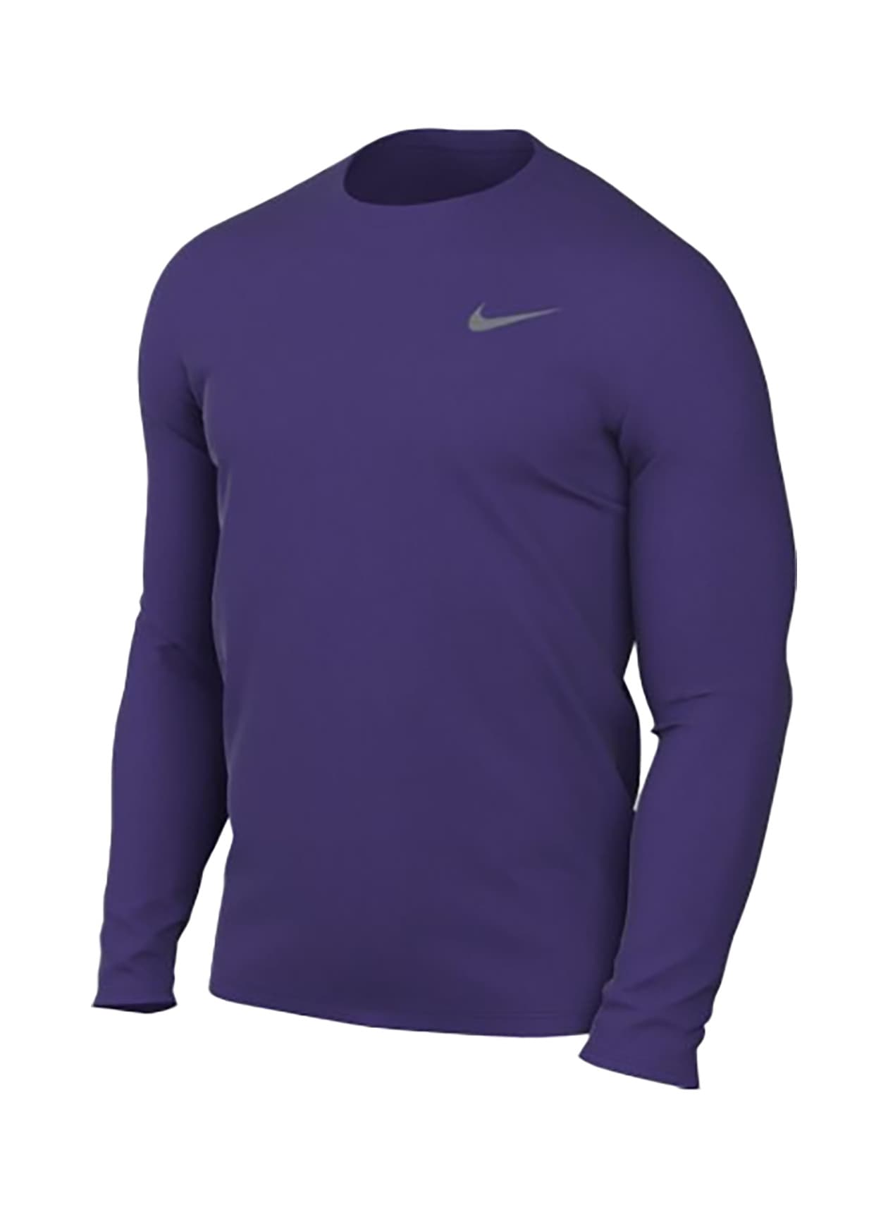 Nike Men's Legend Long-Sleeve Crew T-Shirt - Purple 3XL