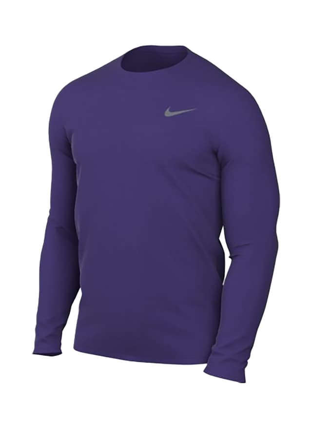 Nike Men's Legend Long-Sleeve Crew T-Shirt - Purple 3XL