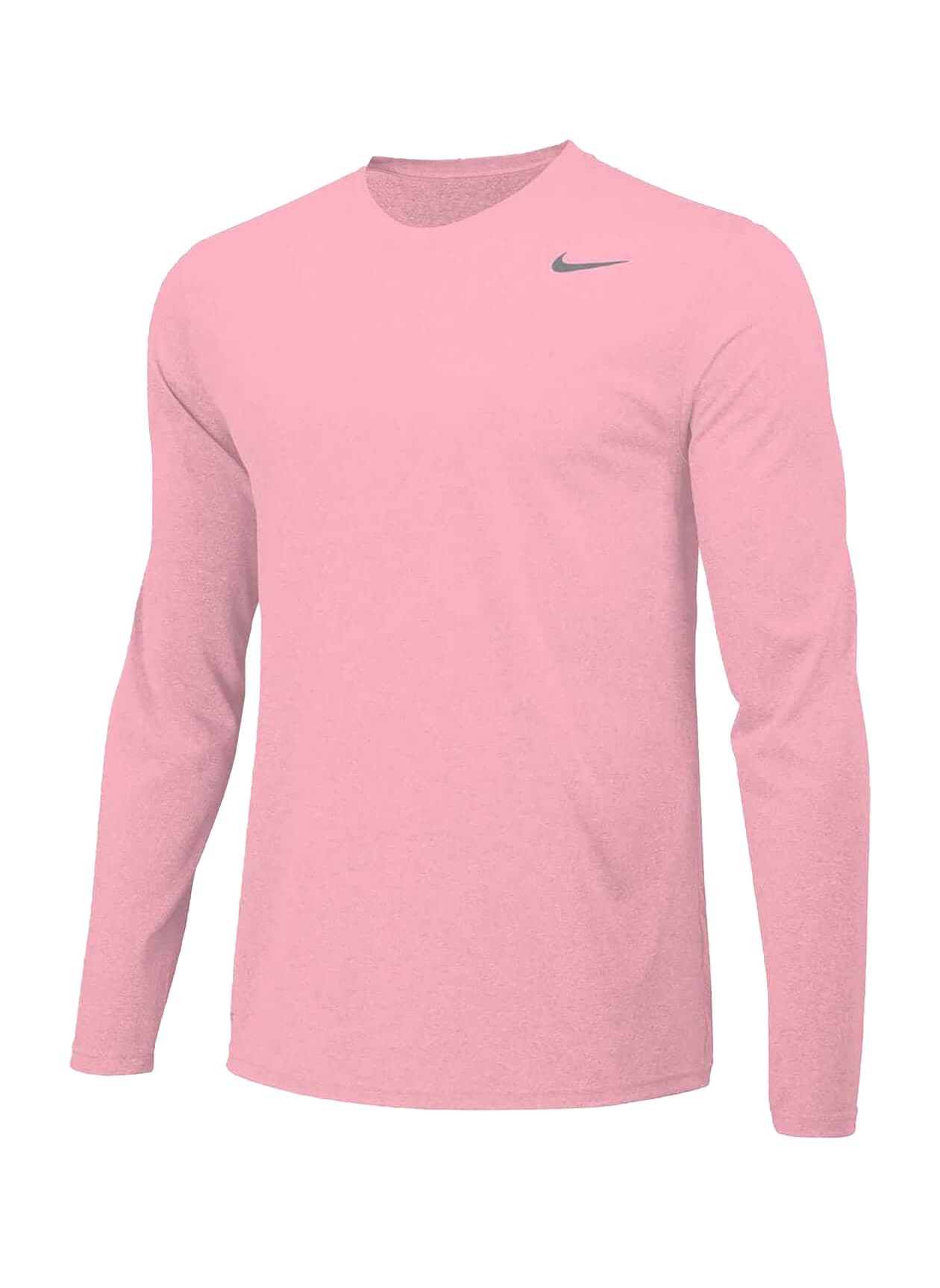 Nike Men's Legend Long-Sleeve Crew T-Shirt - Pink 3XL