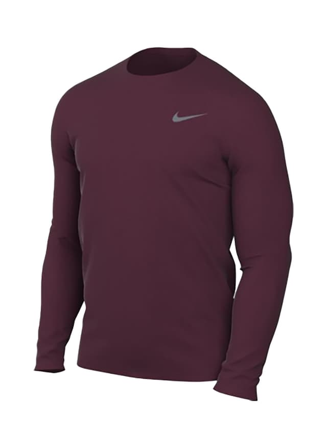 Nike Men's Legend Long-Sleeve Crew T-Shirt - Deep Maroon (669) 3XL