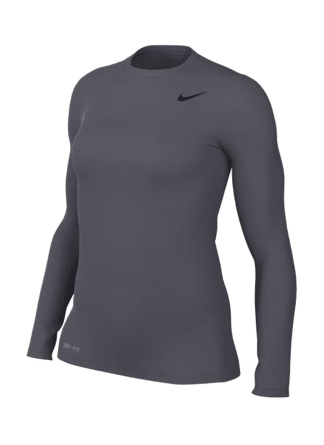 Nike Women's Legend Long-Sleeve Crew T-Shirt - Light Grey LG