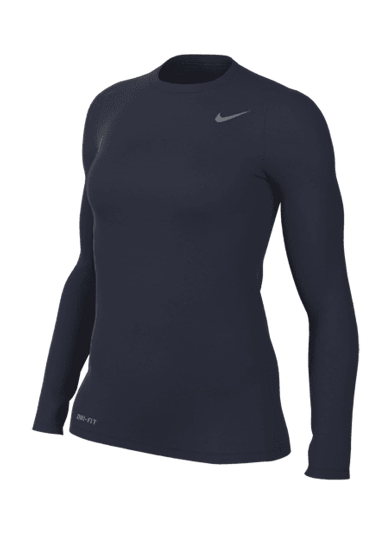Nike Women's Legend Long-Sleeve Crew T-Shirt - Navy LG