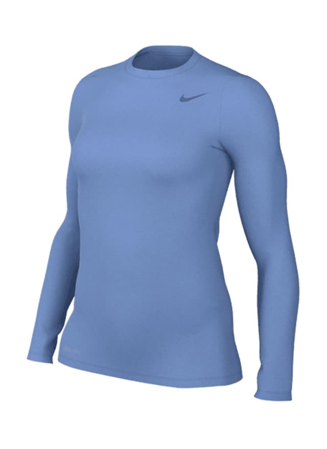 Nike Women's Legend Long-Sleeve Crew T-Shirt - Cyan LG
