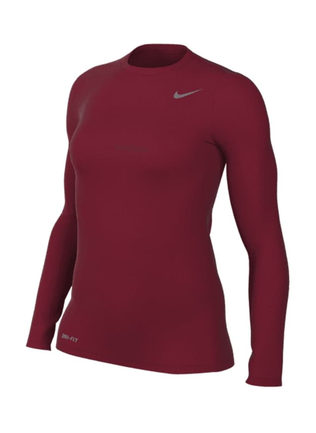 Nike Women's Legend Long-Sleeve Crew T-Shirt - Team Crimson (613) LG