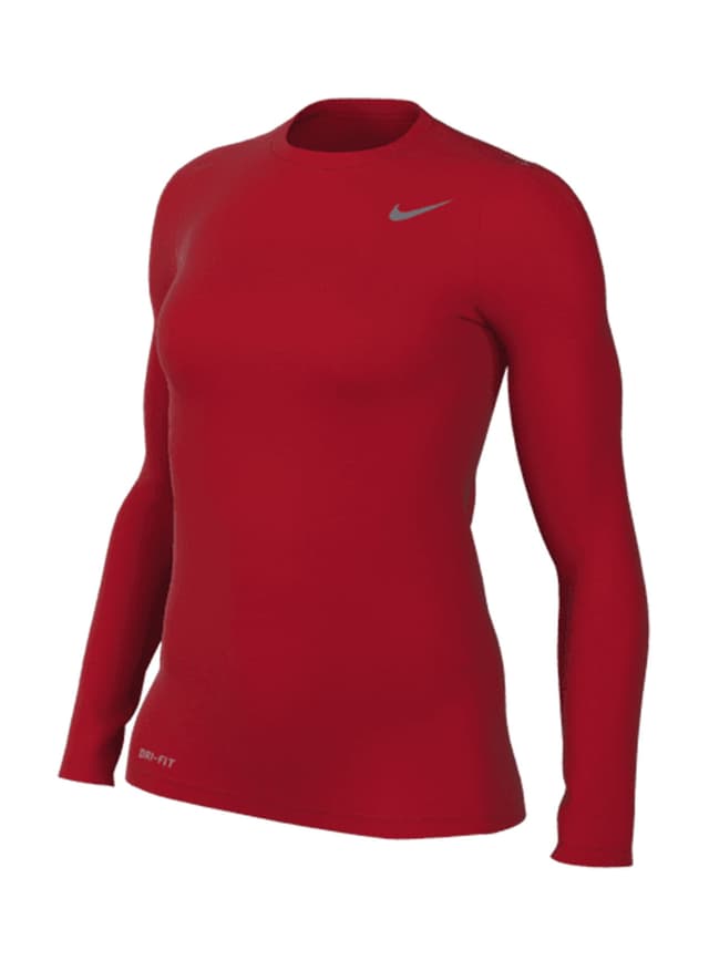 Nike Women's Legend Long-Sleeve Crew T-Shirt - University Red (657) LG