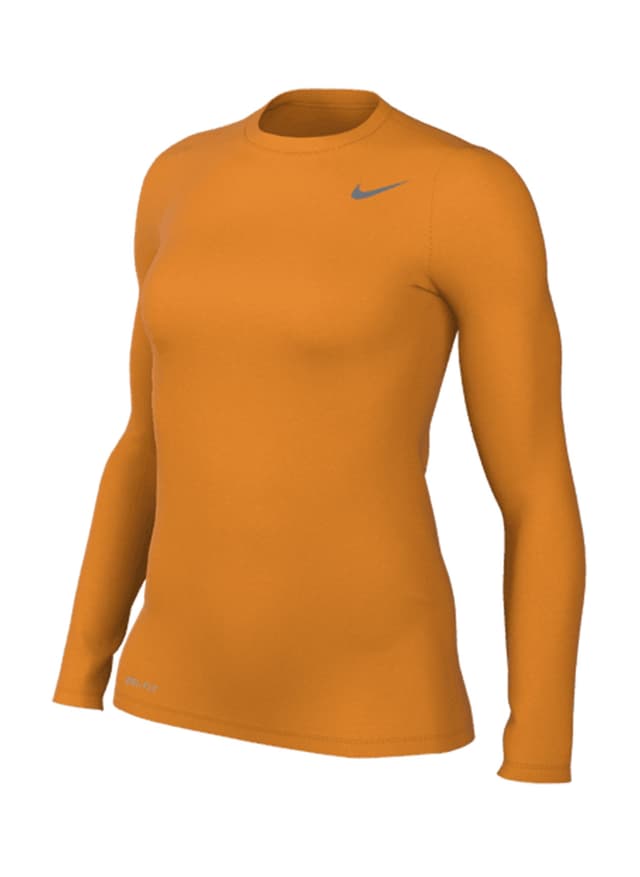Nike Women's Legend Long-Sleeve Crew T-Shirt - Bright Ceramic LG
