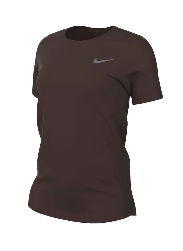 Nike Women's Legend Crew T-Shirt - Brown,Dark Grey LG