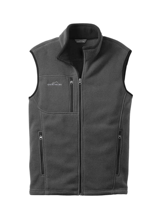 Eddie Bauer Men's Fleece Vest - Dark Grey 3XL