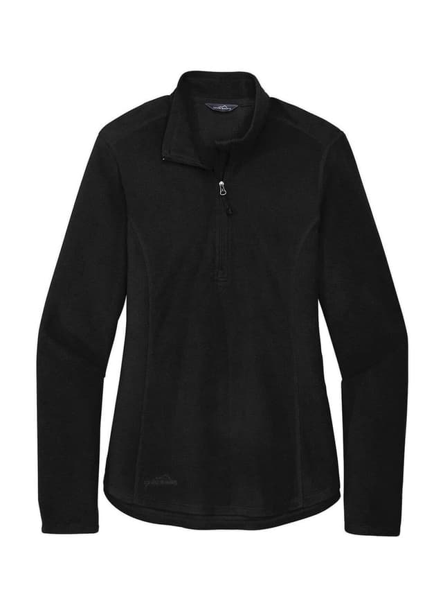 Eddie Bauer Women's Half-Zip Microfleece Jacket - Black 3XL