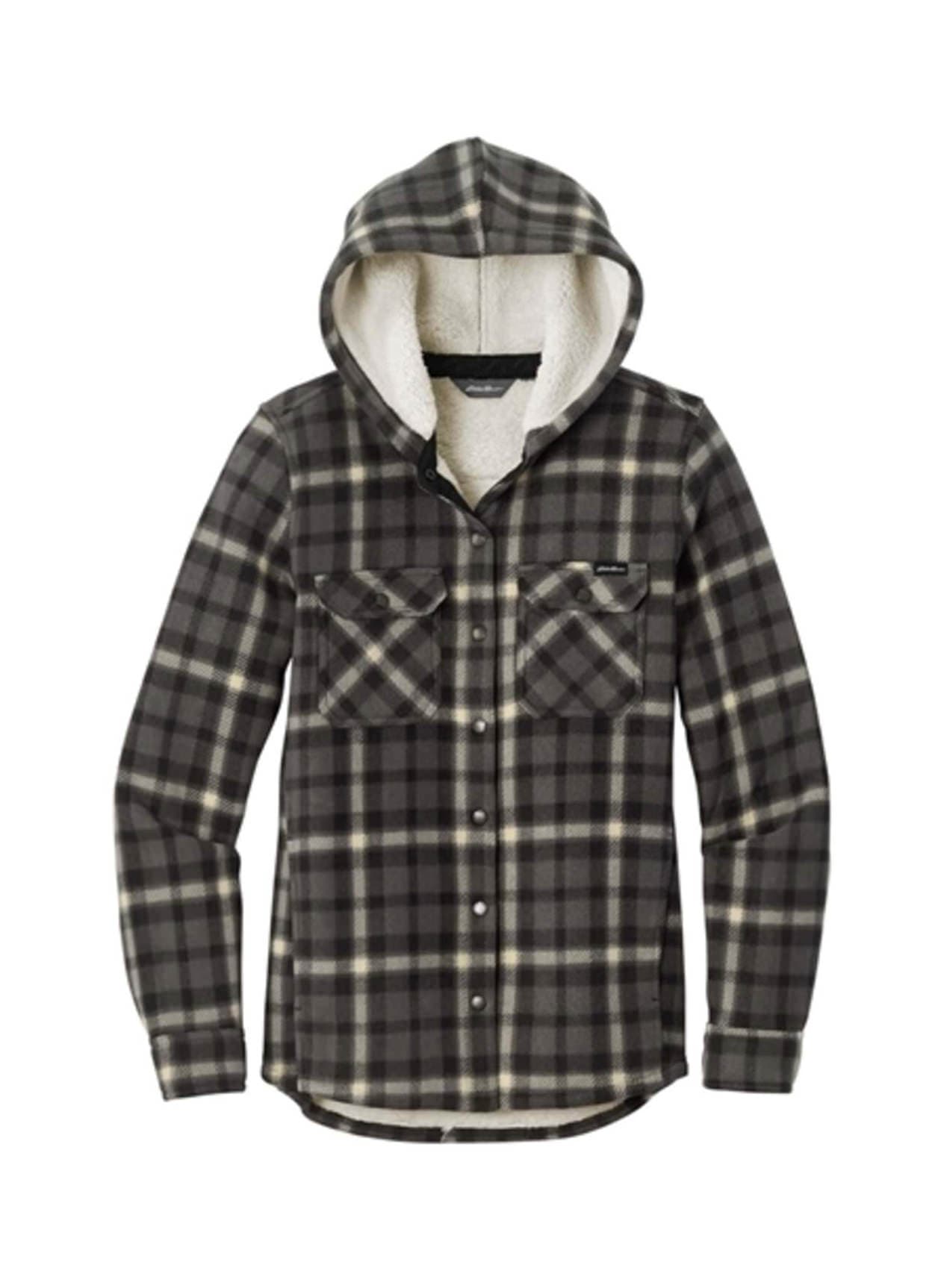 Eddie Bauer Women's Woodland Shirt Jacket - Light Grey 3XL