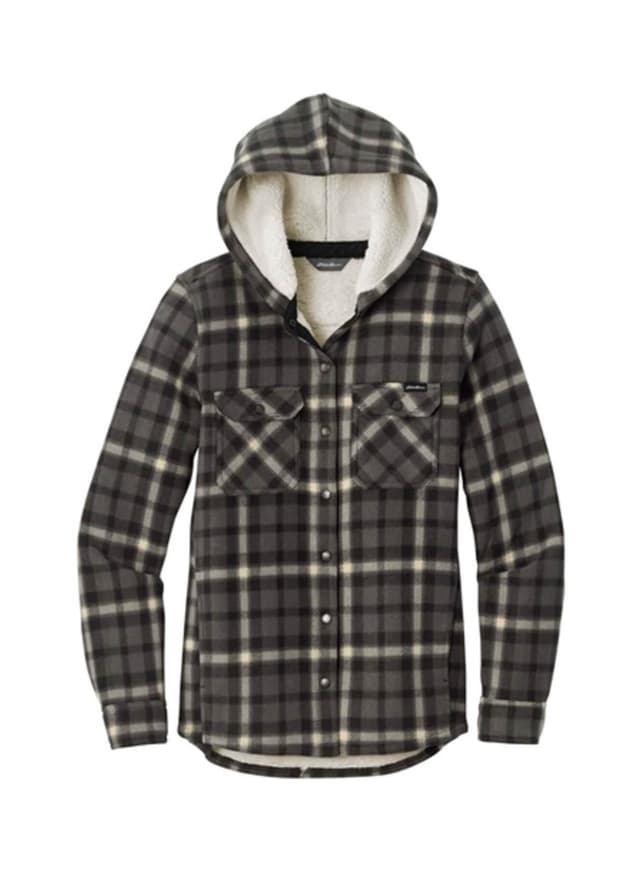 Eddie Bauer Women's Woodland Shirt Jacket - Light Grey 3XL