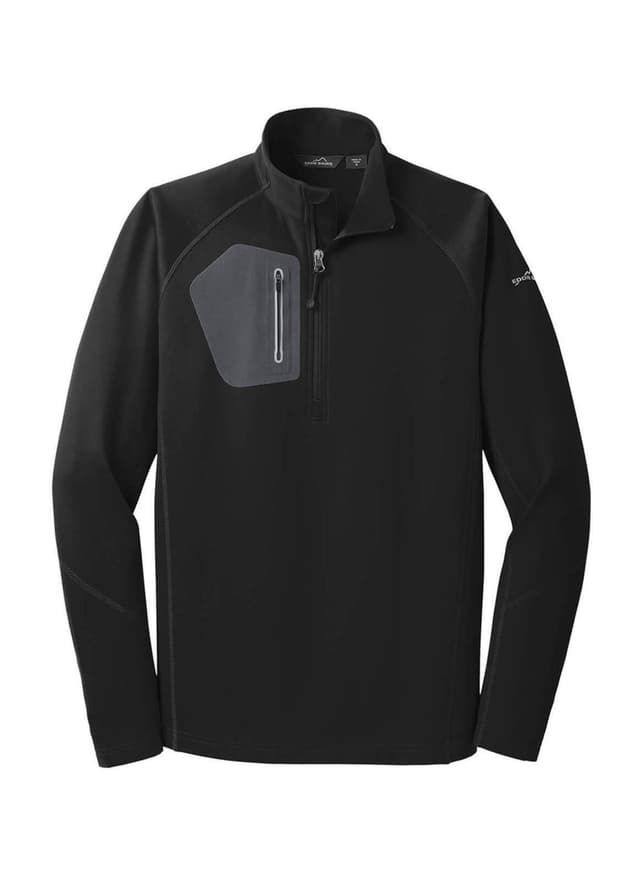 Eddie Bauer Men's Half-Zip Performance Fleece - Black 3XL