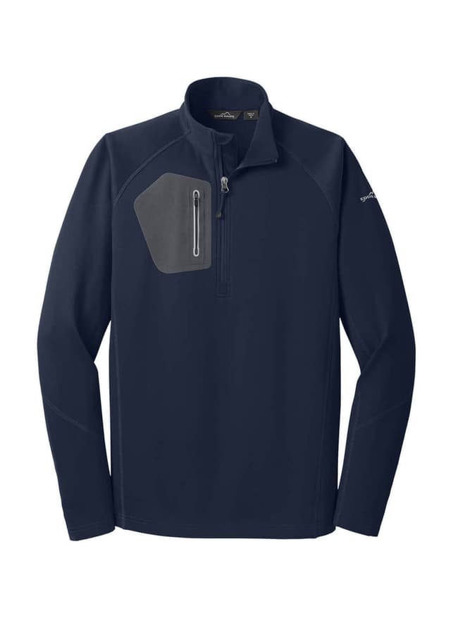 Eddie Bauer Men's Half-Zip Performance Fleece - Navy 3XL