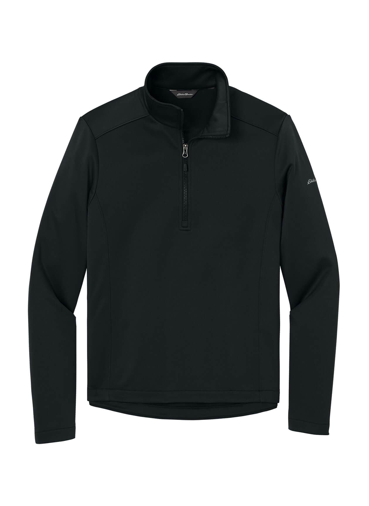 Eddie Bauer Men's Smooth Mid Layer Fleece 1/2-Zip - Black 3XL