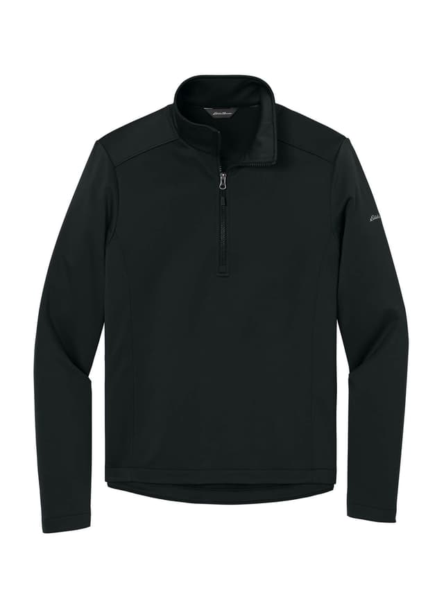 Eddie Bauer Men's Smooth Mid Layer Fleece 1/2-Zip - Black 3XL