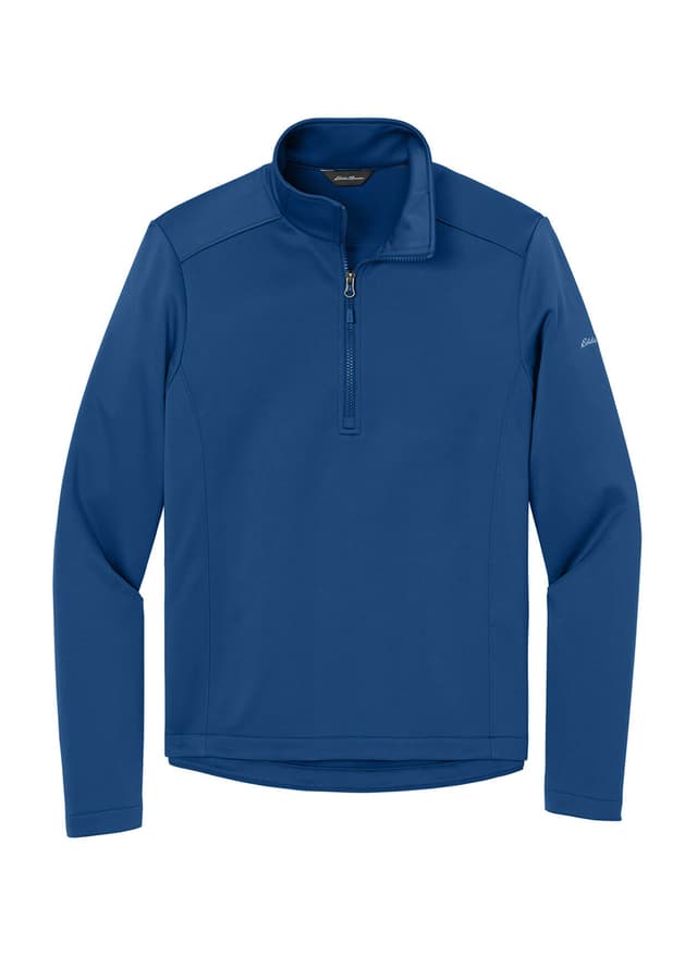 Eddie Bauer Men's Smooth Mid Layer Fleece 1/2-Zip - Blue 3XL