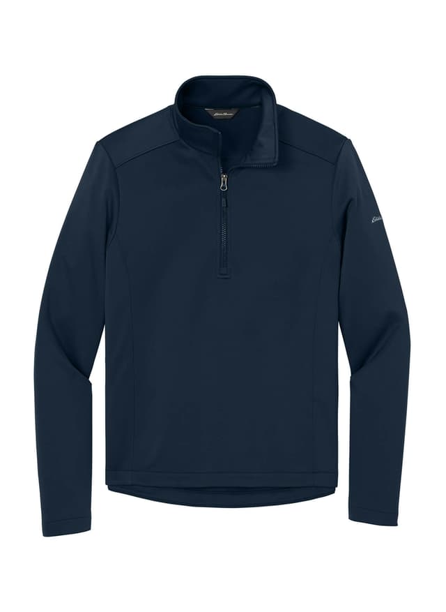 Eddie Bauer Men's Smooth Mid Layer Fleece 1/2-Zip - Navy 3XL