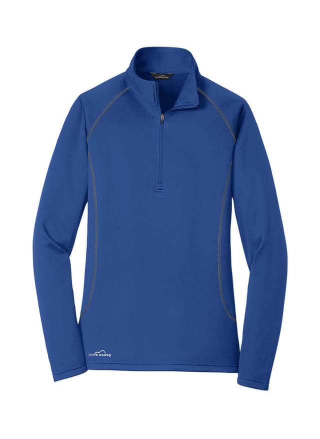 Eddie Bauer Women's Half-Zip Base Layer Fleece - Blue 3XL