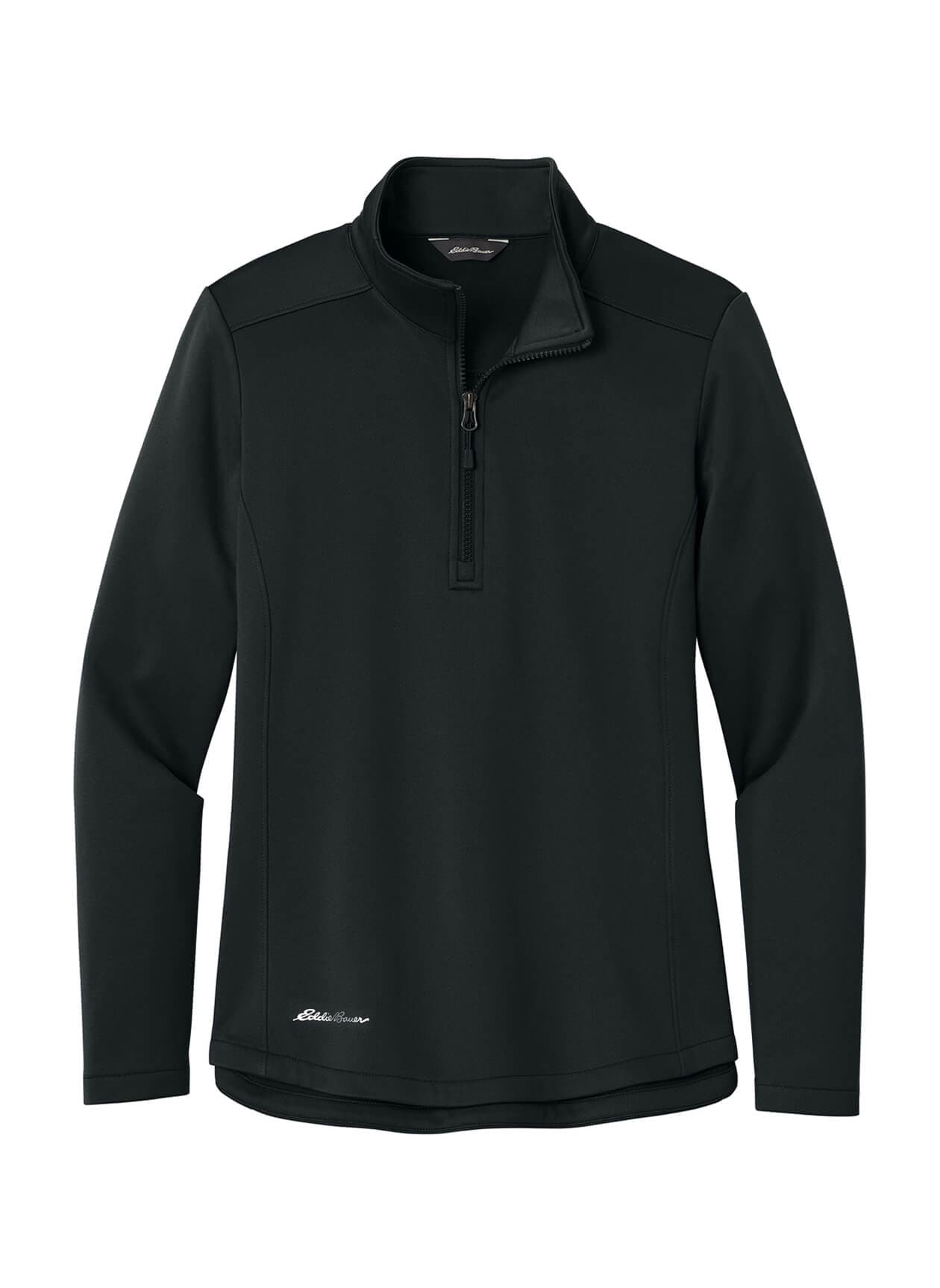 Eddie Bauer Women's Smooth Mid Layer Fleece 1/2-Zip - Black 3XL
