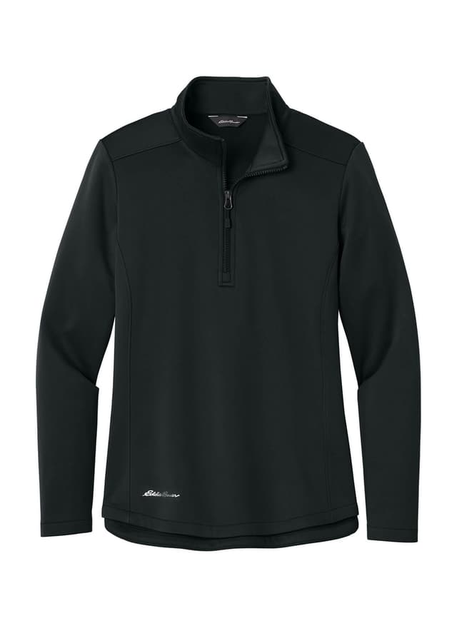 Eddie Bauer Women's Smooth Mid Layer Fleece 1/2-Zip - Black 3XL