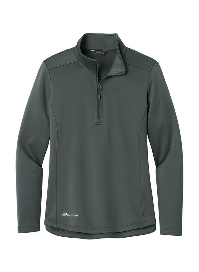 Eddie Bauer Women's Smooth Mid Layer Fleece 1/2-Zip - Dark Grey 3XL