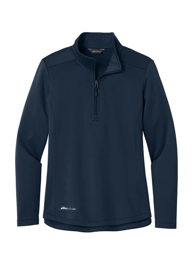 Eddie Bauer Women's Smooth Mid Layer Fleece 1/2-Zip - Navy 3XL