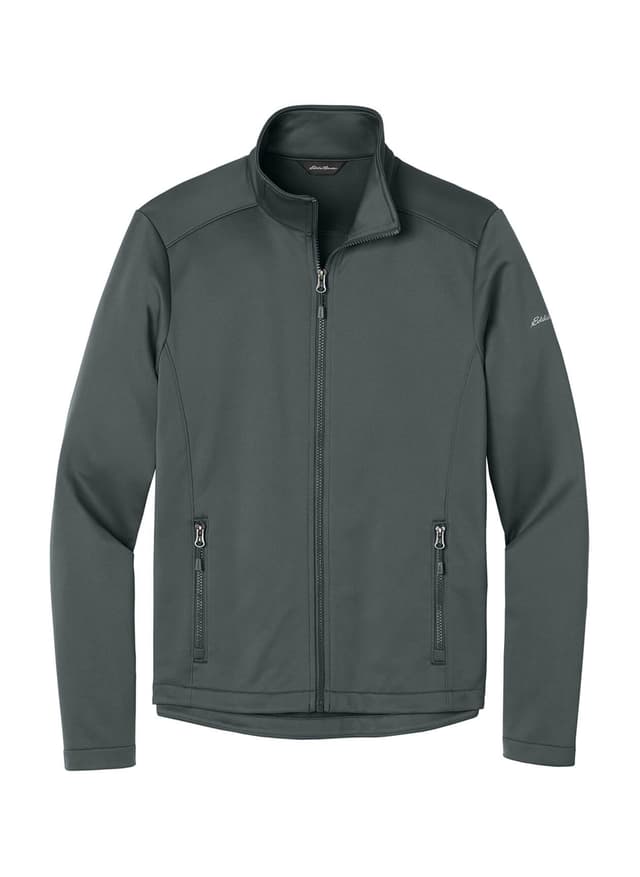 Eddie Bauer Men's Smooth Mid Layer Fleece Full-Zip - Dark Grey 3XL