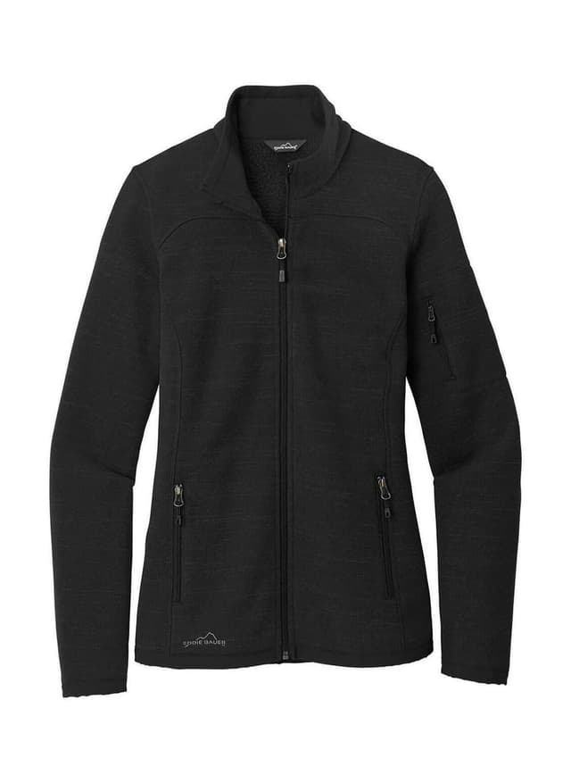 Eddie Bauer Women's Sweater Fleece Jacket - Black 3XL