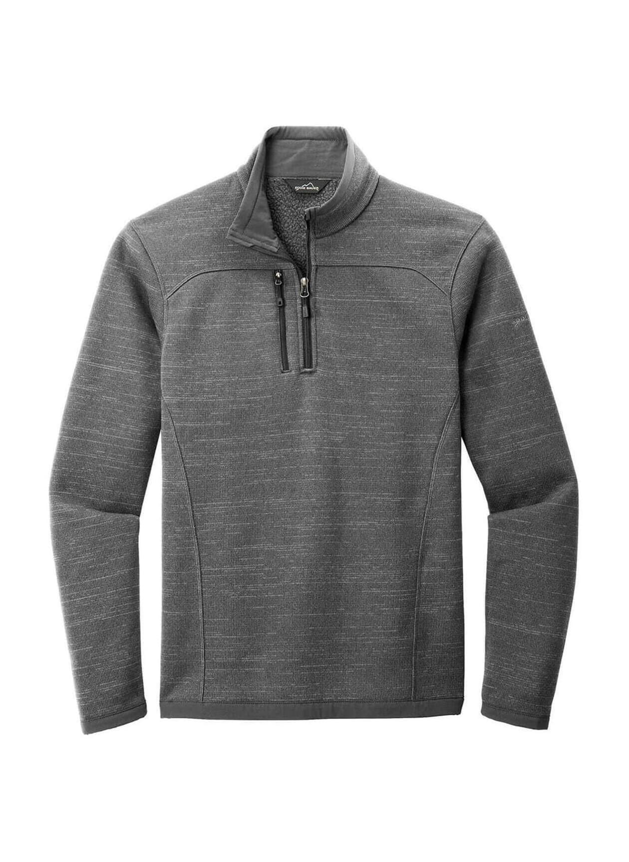 Eddie Bauer Men's Sweater Fleece Quarter-Zip - Dark Grey 3XL