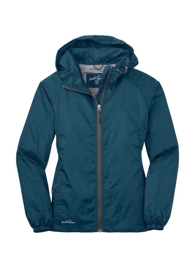 Eddie Bauer Women's Packable Wind Jacket - Blue 3XL