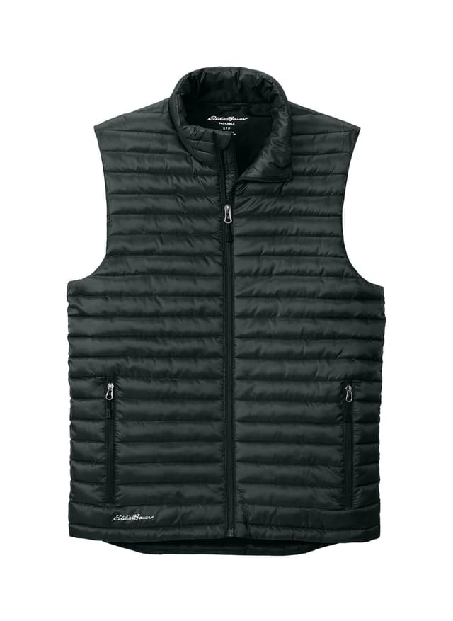 Eddie Bauer Men's Packable Quilted Vest - Black 3XL