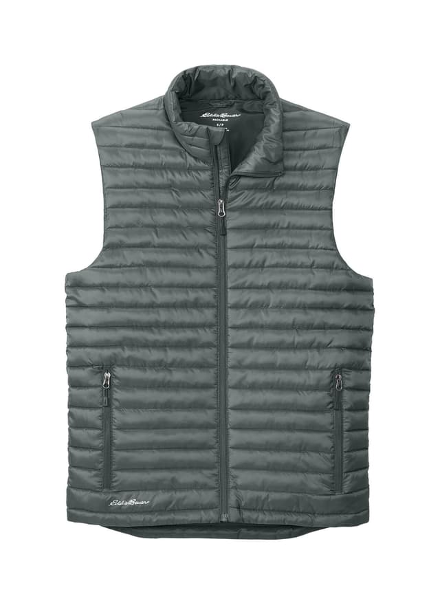 Eddie Bauer Men's Packable Quilted Vest - Dark Grey 3XL