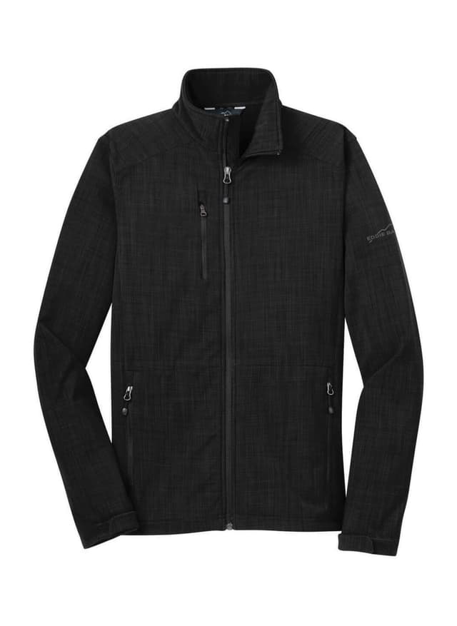 Eddie Bauer Men's Shaded Crosshatch Soft Shell Jacket - Black 3XL