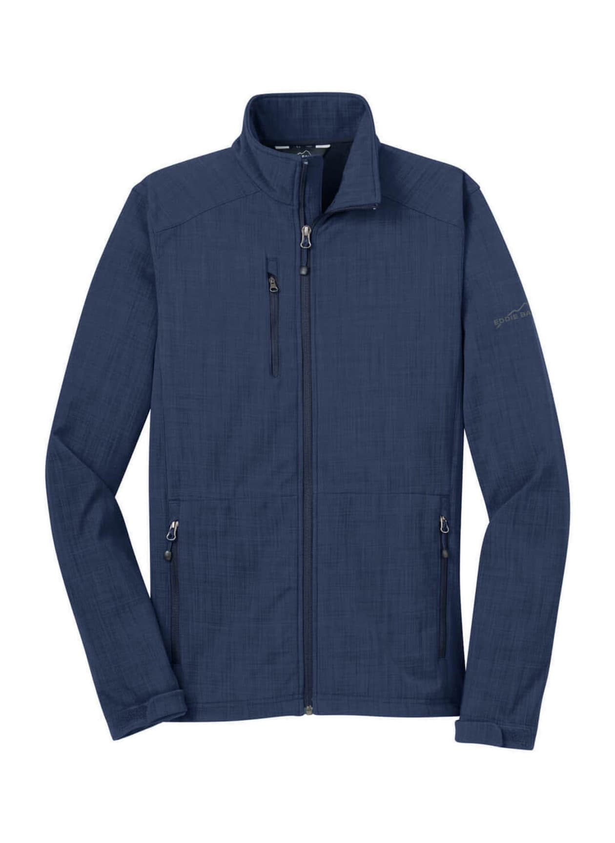 Eddie Bauer Men's Shaded Crosshatch Soft Shell Jacket - Navy 3XL