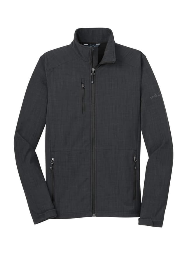 Eddie Bauer Men's Shaded Crosshatch Soft Shell Jacket - Dark Grey 3XL