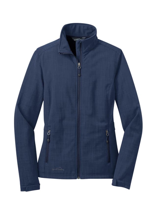 Eddie Bauer Women's Shaded Crosshatch Soft Shell Jacket - Navy 3XL